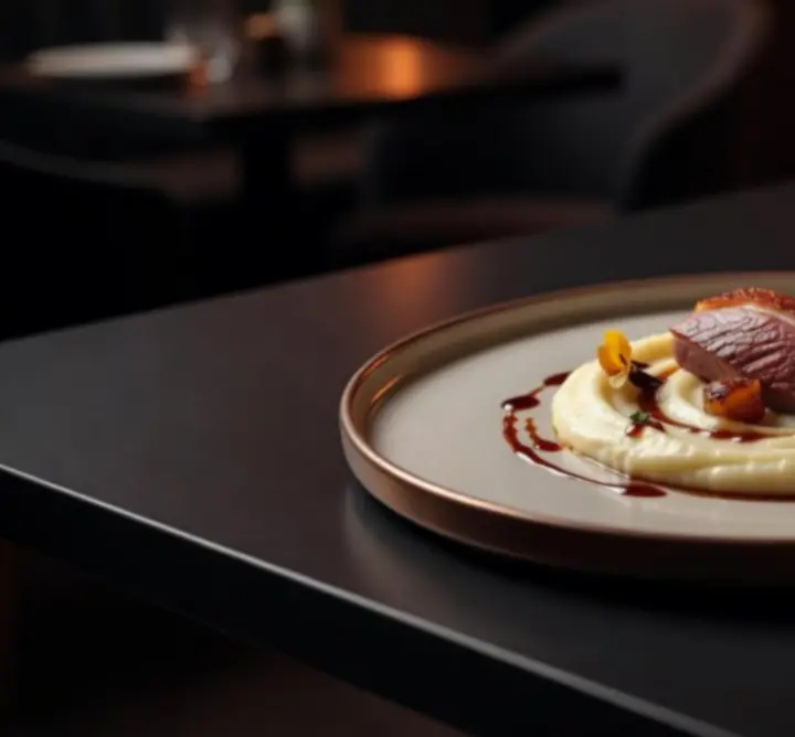 Elegancko podane danie – specjał szefa kuchni w restauracji W Polsce Events